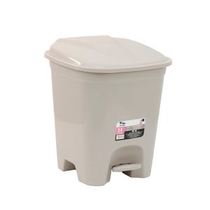 Lixeira Quadrada com Pedal Rischioto 14 Litros-Cinza