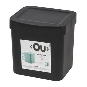 Lixeira Trium Ou Martiplast 2,5 Litros-Preto