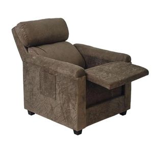 Poltrona Reclinável Luxo Encosto Suede Tekshine