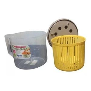 Seca Saladas Verduras Legumes Centrífuga Manual 2,4 Litros