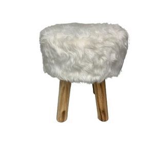 Puff Banqueta Redondo 28x35cm Cores Diversas Tekshine