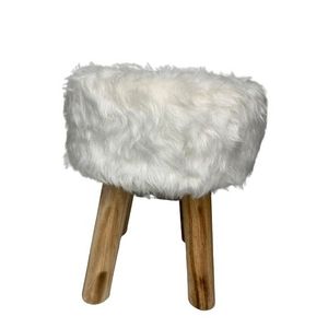 Puff Banqueta Redondo 28x35cm Cores Diversas Tekshine