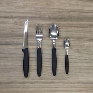 Faqueiro em Inox Obsidiana 16 Peças Tekshine  Preto