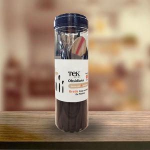 Faqueiro em Inox Obsidiana 16 Peças Tekshine  Preto