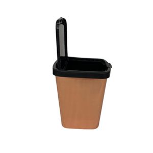 Lixeira Plástica com Tampa Click 9 Litros Rosé Arqplastic