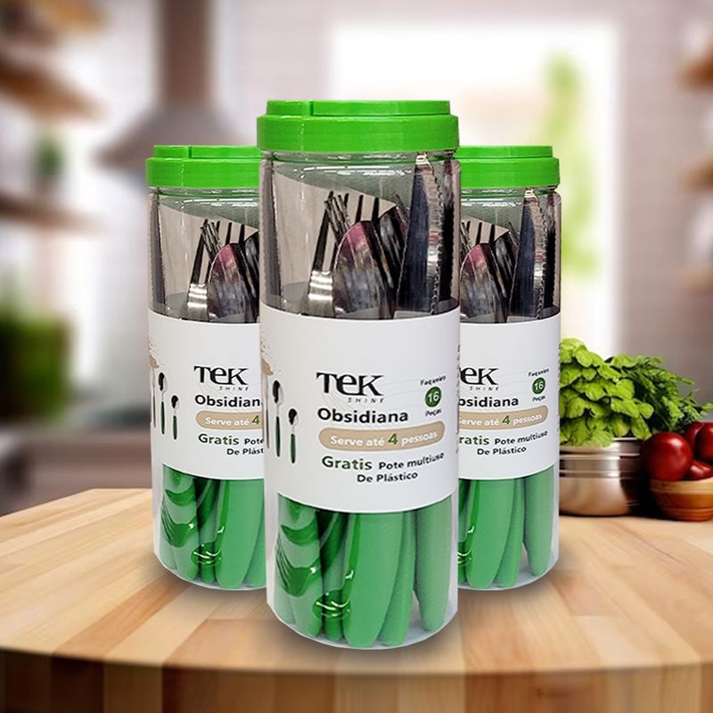 Faqueiro-Verde-Talher-Inox