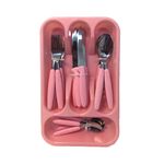 Conjunto-de-Talher-com-Escorredor-25-Pecas-Rosa-Tekshine