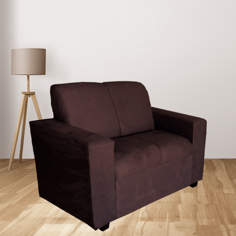 Sofa-2-Lugares-Suede-Marrom