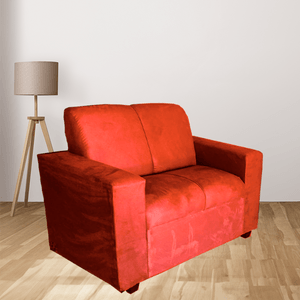 Sofá Top 2 Lugares em Suede Salmão