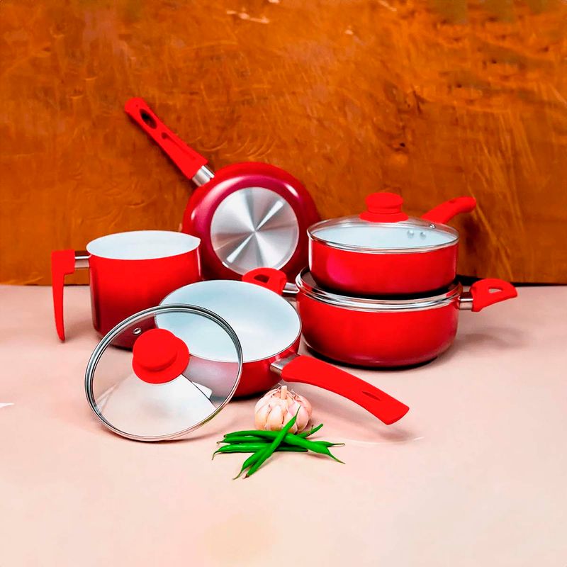 Conjunto-de-Panela-Ceramico-5-Pecas-Tekshine-Vermelha