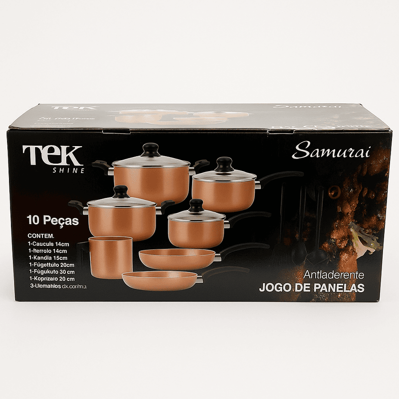Jogo-de-Panelas-Antiaderente-Samurai-TekShine-10-Pecas